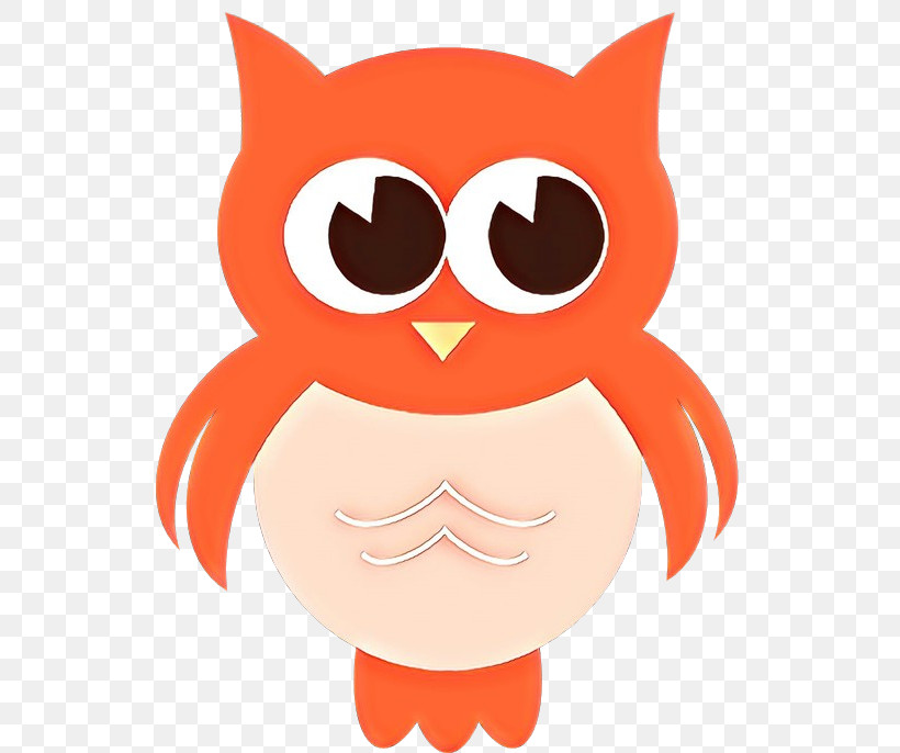 Orange, PNG, 581x686px, Cartoon, Bird Of Prey, Glasses, Orange, Owl Download Free