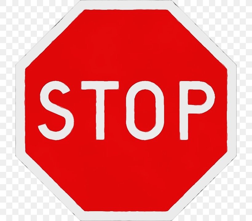 Stop Sign, PNG, 720x720px, Watercolor, Logo, Paint, Red, Sign Download Free
