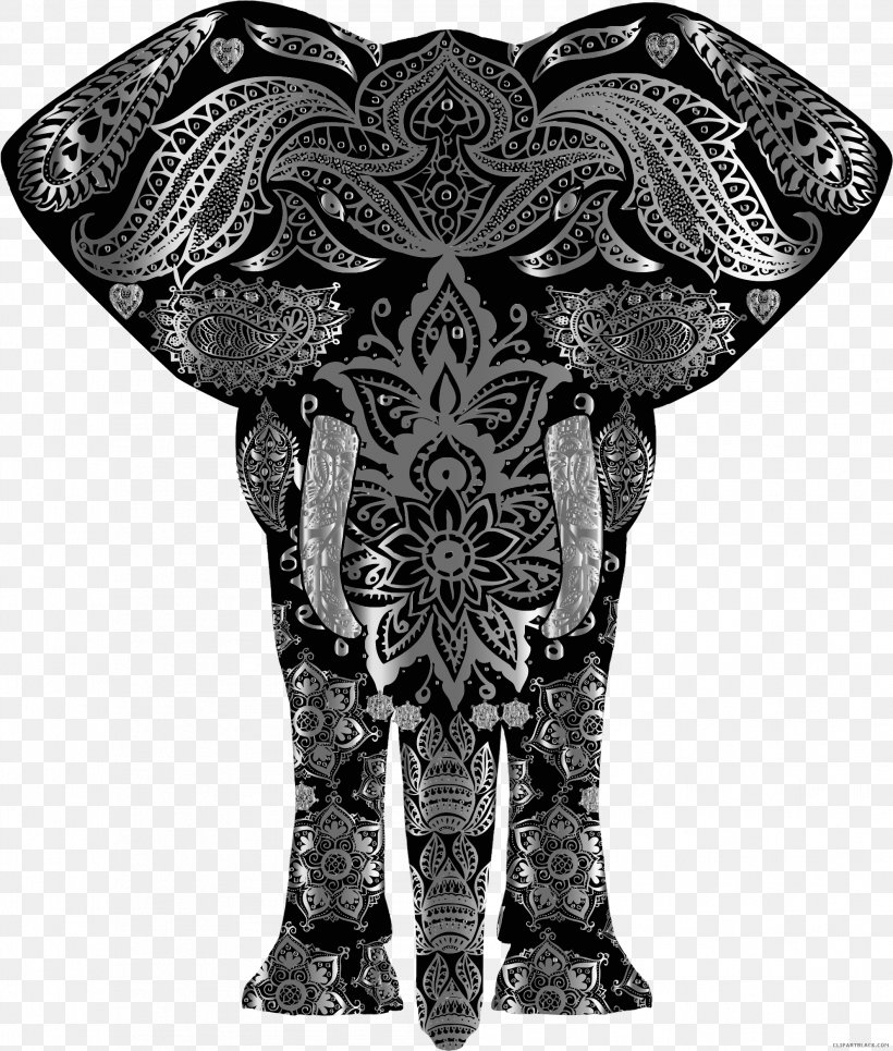 Asian Elephant Vector Graphics Image Clip Art, PNG, 1987x2339px, Elephant, Art, Asian Elephant, Black And White, Color Download Free