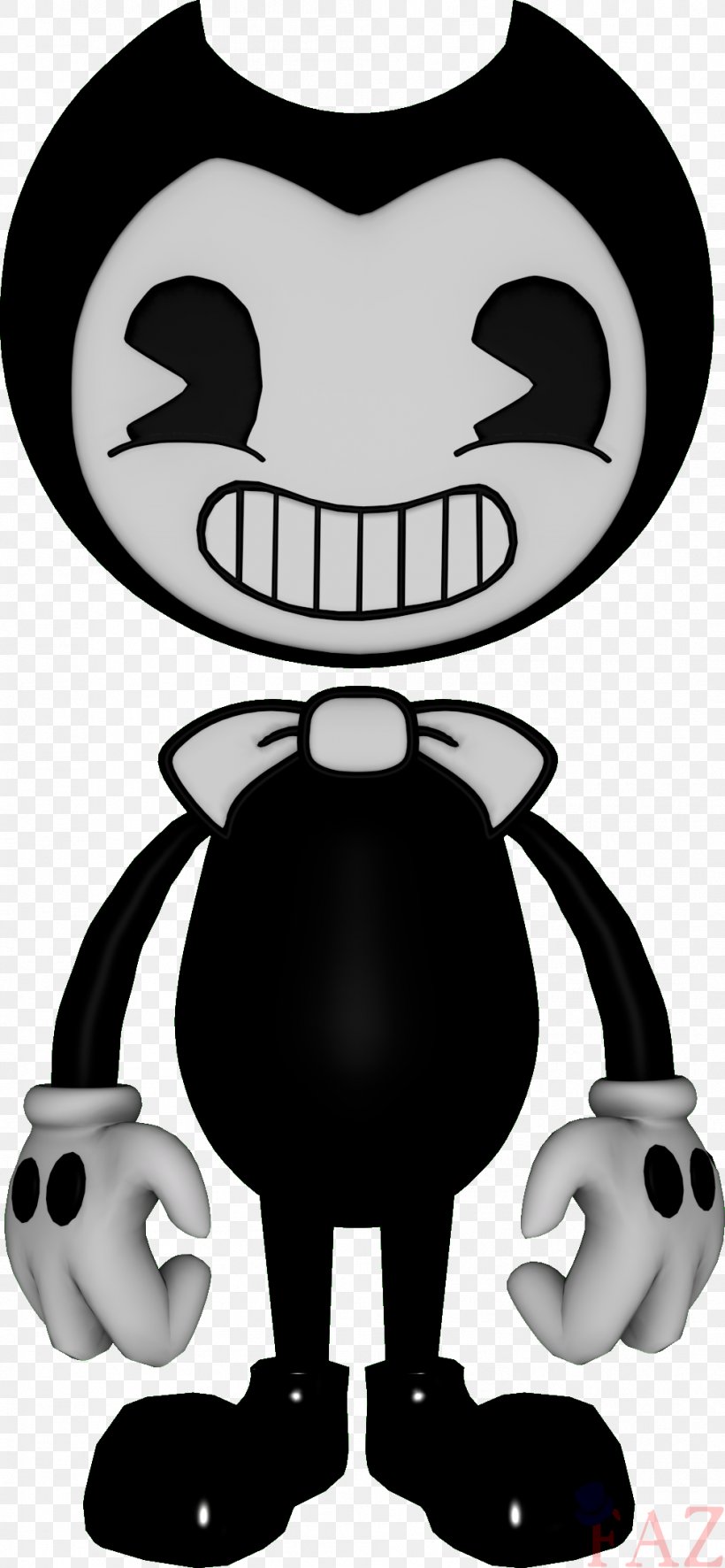 Bendy And The Ink Machine Tutorial Printing, PNG, 994x2149px, Bendy And The Ink Machine, Art, Black, Black And White, Cartoon Download Free