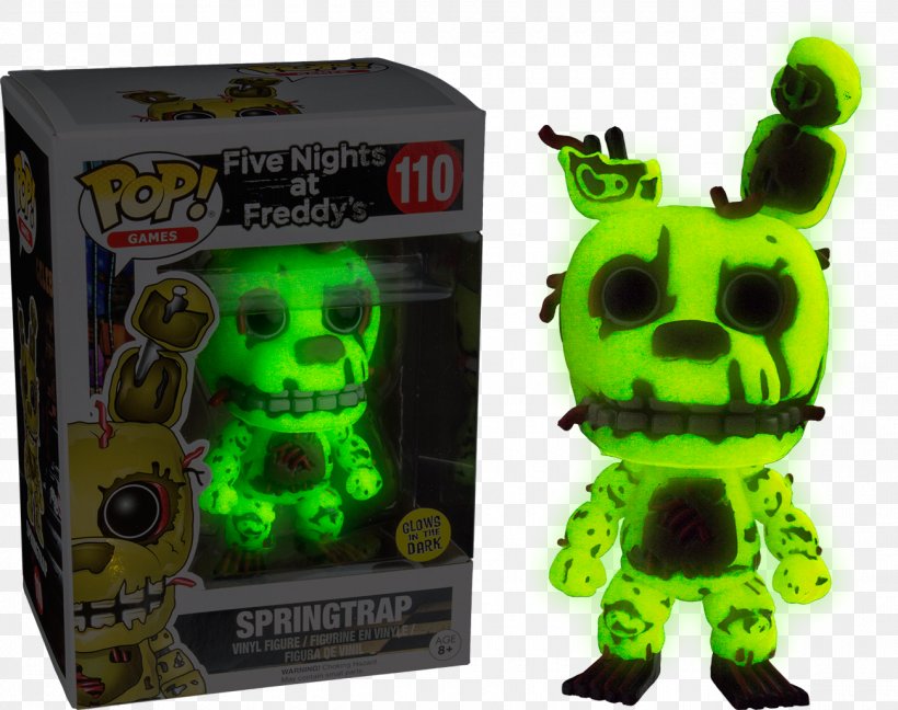 Five Nights At Freddy's: The Twisted Ones Funko Action & Toy Figures Five Nights At Freddy's 4, PNG, 1300x1028px, Funko, Action Toy Figures, Game, Glow, Green Download Free