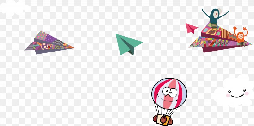 Airplane Paper Cartoon, PNG, 3050x1512px, Airplane, Balloon, Brand, Cartoon, Drawing Download Free