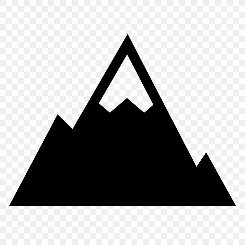 Mountain Clip Art, PNG, 1600x1600px, Mountain, Area, Black, Black And White, Black White Download Free