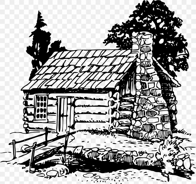 Log Cabin Coloring Book Drawing Pencil, PNG, 2400x2258px, Log Cabin, Abraham Lincoln, Adult, Art, Black And White Download Free