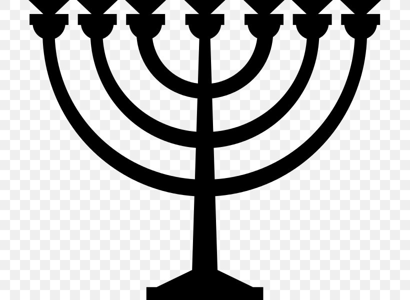 Menorah Judaism Jewish Symbolism Clip Art, PNG, 705x600px, Menorah, Black And White, Candle, Candle Holder, Hanukkah Download Free