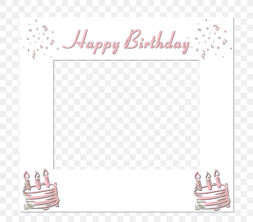 Picture Frames Birthday Clip Art, PNG, 720x720px, Picture Frames, Area, Birthday, Dingbat, Pink Download Free
