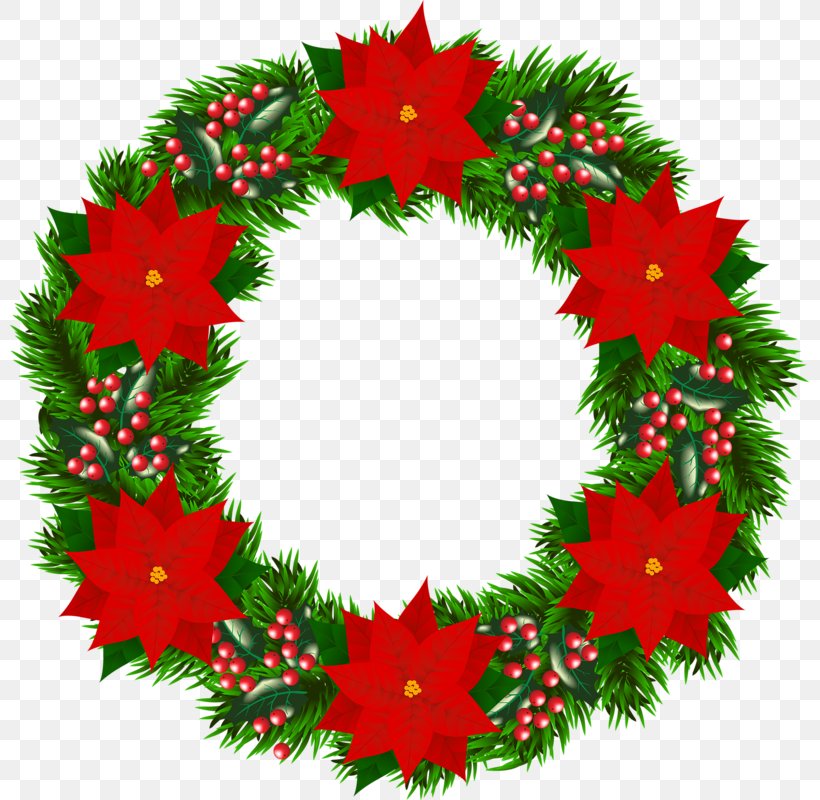 Poinsettia Wreath Christmas Flower Clip Art, PNG, 799x800px, Poinsettia, Christmas, Christmas Decoration, Christmas Ornament, Conifer Download Free
