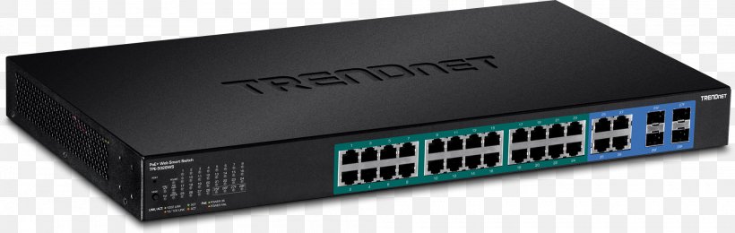 Wireless Access Points Network Switch TRENDnet Gigabit Ethernet Power Over Ethernet, PNG, 2000x636px, Wireless Access Points, Audio Receiver, Computer Accessory, Computer Network, Data Center Download Free