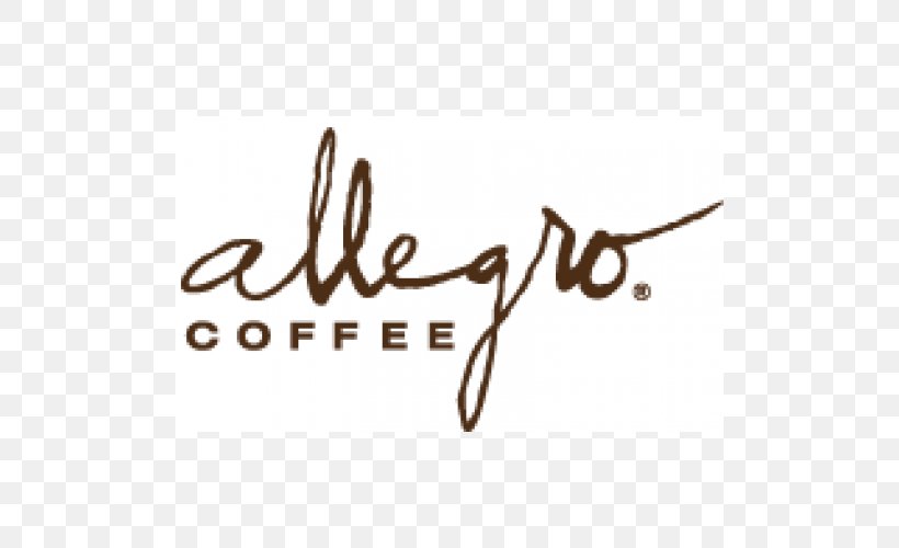 Allegro Coffee Company Cafe Coffee Roasting, PNG, 500x500px, Coffee, Barista, Brand, Cafe, Calligraphy Download Free