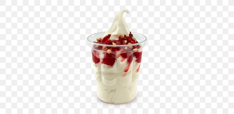 McDonald's Strawberry Sundae Ice Cream Milkshake Parfait, PNG, 350x400px, Sundae, Burger King, Cream, Dairy Product, Dessert Download Free