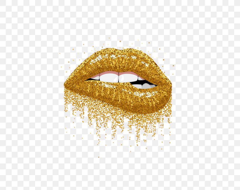 Vector Graphics Lip Color Gold, PNG, 650x651px, Lip, Color, Cosmetics, Glitter, Gold Download Free