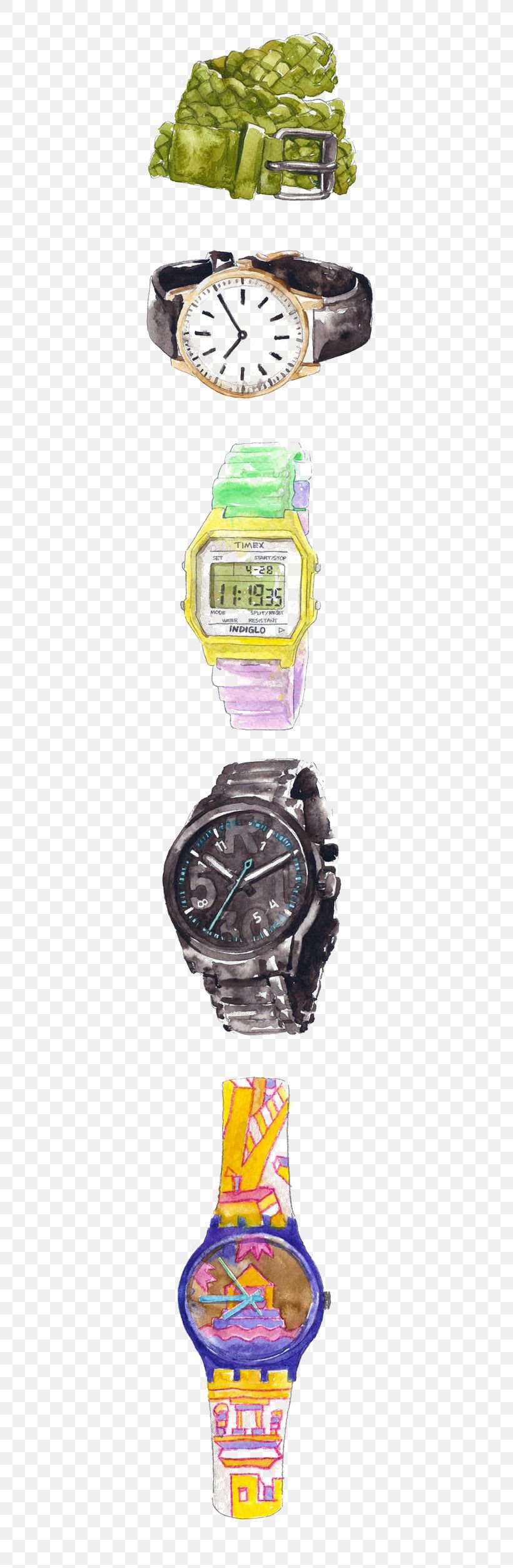Watch, PNG, 564x2505px, Watch, Belt, Bottle, Clock, Designer Download Free