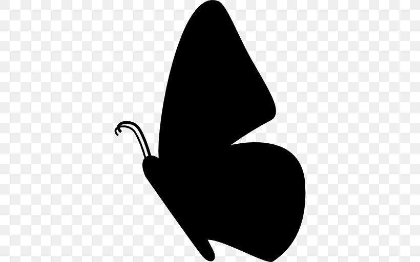 Butterfly Silhouette Clip Art, PNG, 512x512px, Butterfly, Animal, Black, Black And White, Butterfly Net Download Free