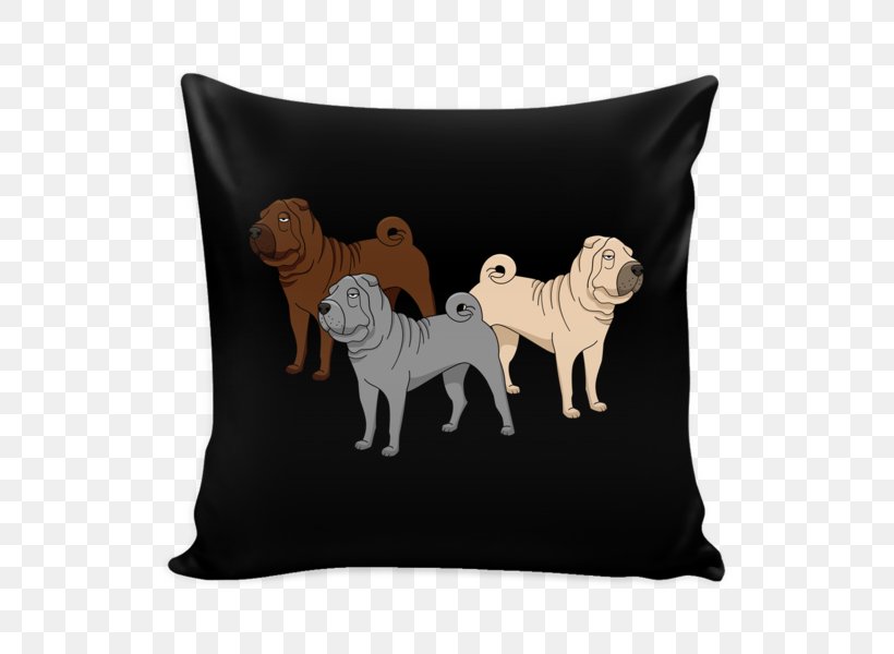 Throw Pillows Dog Breed Cushion Pug, PNG, 600x600px, Throw Pillows, Carnivoran, Clothing, Clothing Accessories, Couponcode Download Free