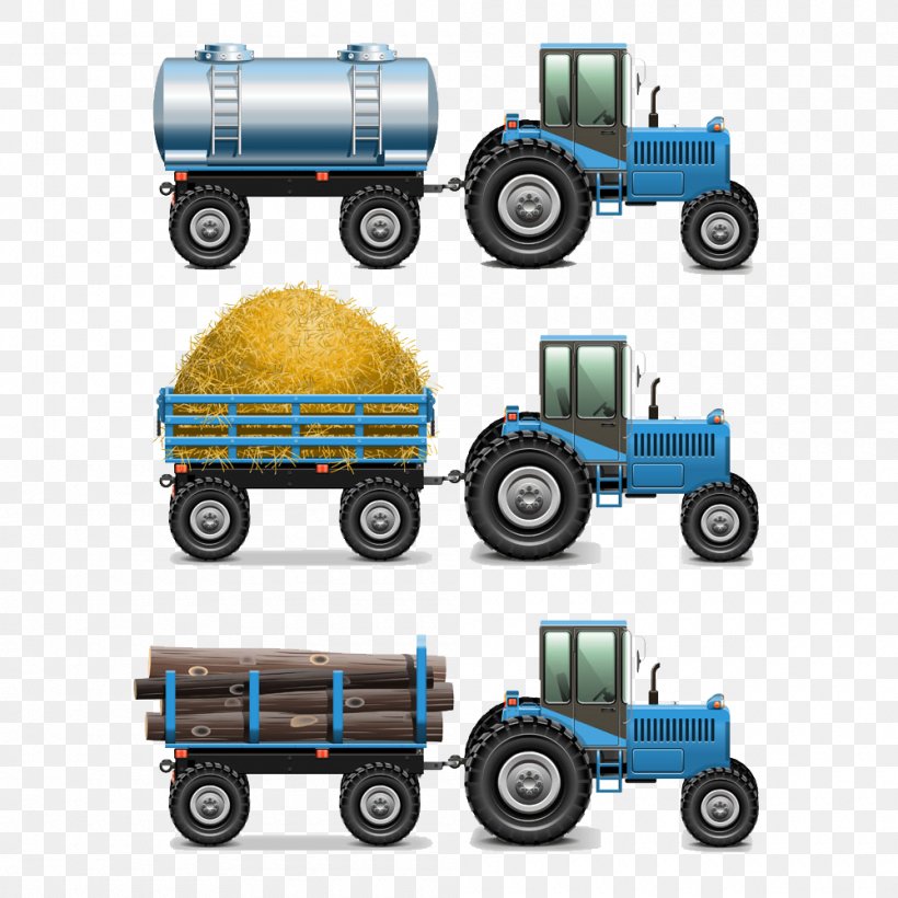 Tractor Semi-trailer Truck Agriculture, PNG, 1000x1000px, Tractor, Agricultural Machinery, Agriculture, Automotive Design, Automotive Exterior Download Free