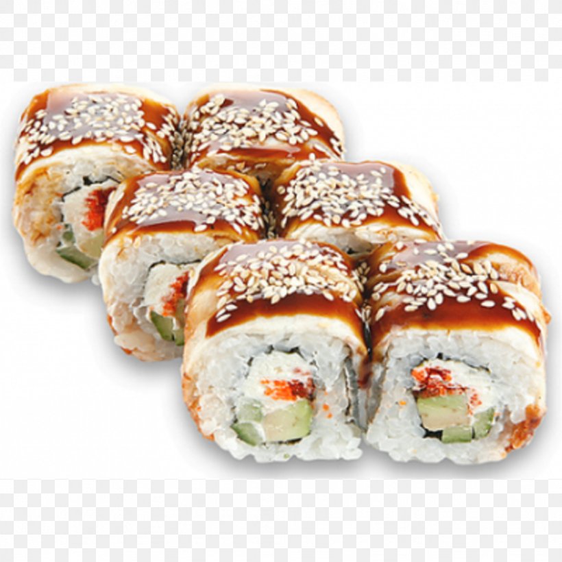 Makizushi California Roll Sushi Unagi Philadelphia Roll, PNG, 1024x1024px, Makizushi, Appetizer, Asian Food, Avocado, California Roll Download Free