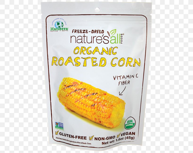 Organic Food Sweet Corn Freeze-drying Maize, PNG, 650x650px, Organic Food, Banana, Corn Nut, Eden Foods Inc, Food Download Free