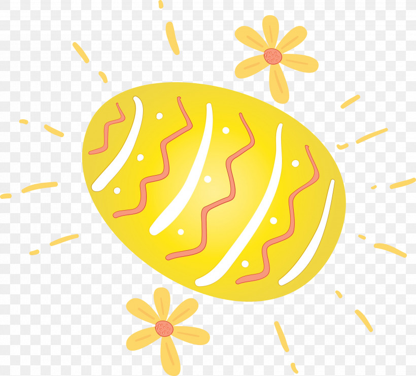 Yellow, PNG, 3000x2713px, Easter Day, Easter Sunday, Happy Easter, Paint, Watercolor Download Free