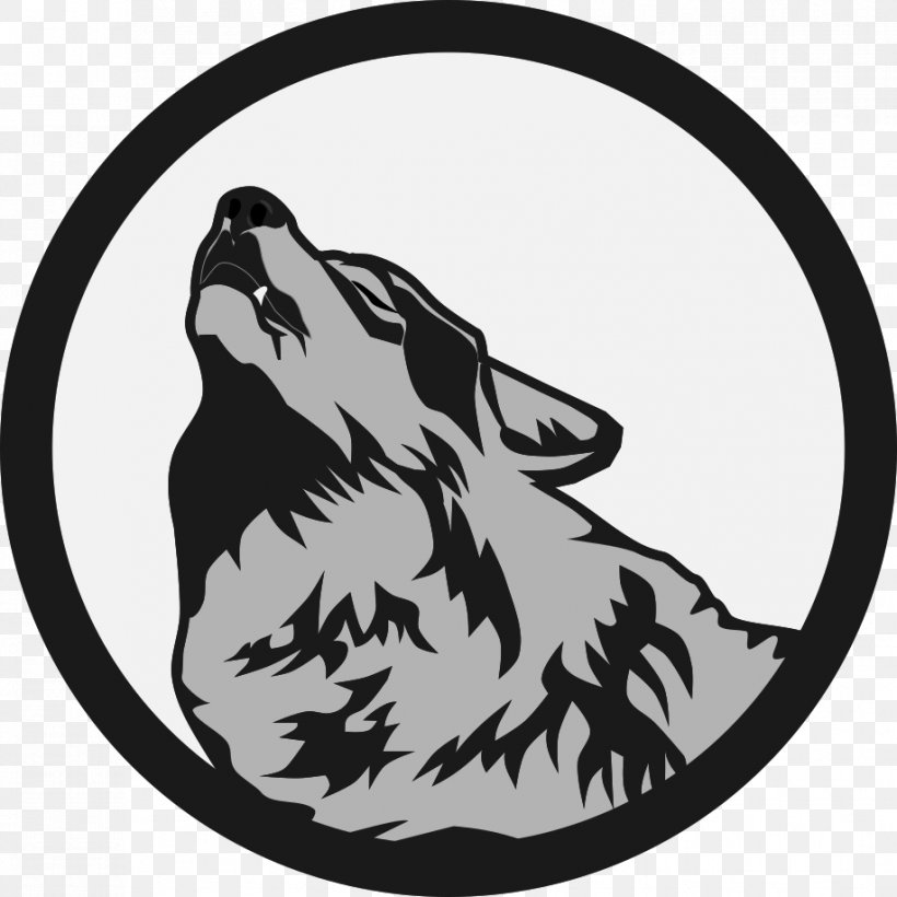 Gray Wolf Logo Symbol, PNG, 917x917px, Gray Wolf, Art, Black, Black And White, Carnivoran Download Free