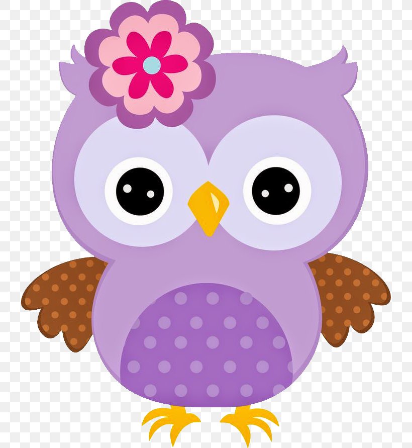 Owl Clip Art Bird Of Prey Pink Purple, PNG, 736x891px, Owl, Bird, Bird Of Prey, Cartoon, Pink Download Free