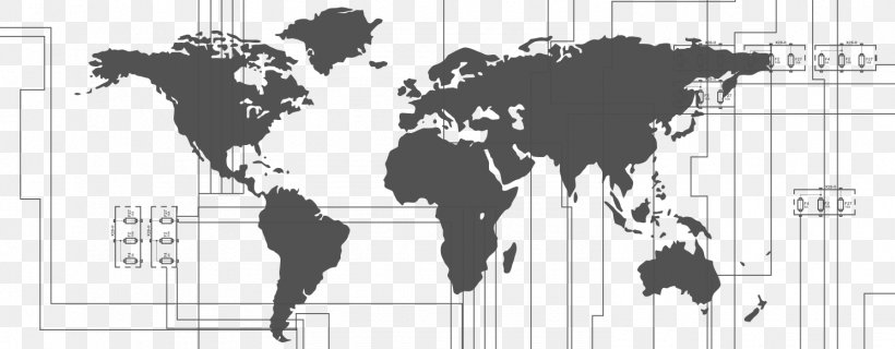 World Map Wall Decal Sticker, PNG, 1490x582px, World, Art, Black, Black And White, Brand Download Free
