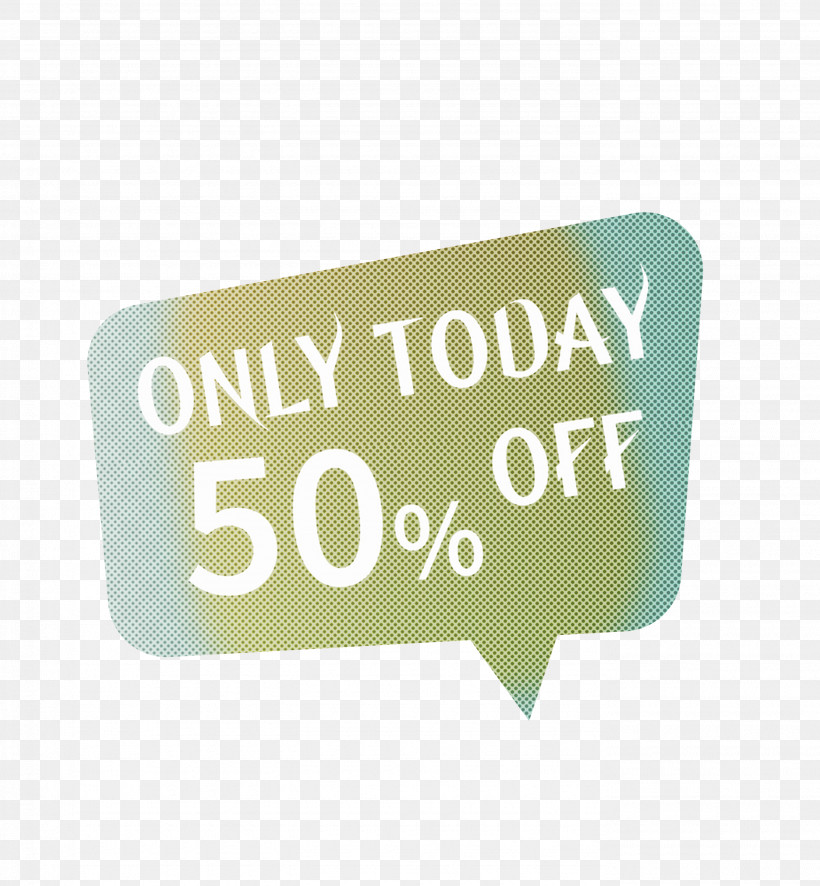 50 Off Sale Only Today Sale, PNG, 2775x3000px, 50 Off Sale, Geometry, Green, Labelm, Logo Download Free