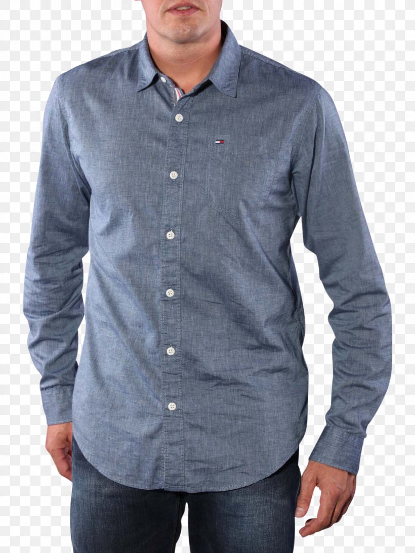 Long-sleeved T-shirt Denim Dress Shirt, PNG, 1200x1600px, Tshirt, Button, Collar, Denim, Dress Shirt Download Free