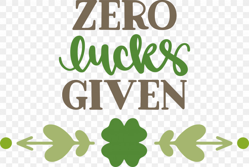 Zero Lucks Given Lucky Saint Patrick, PNG, 3000x2020px,  Download Free