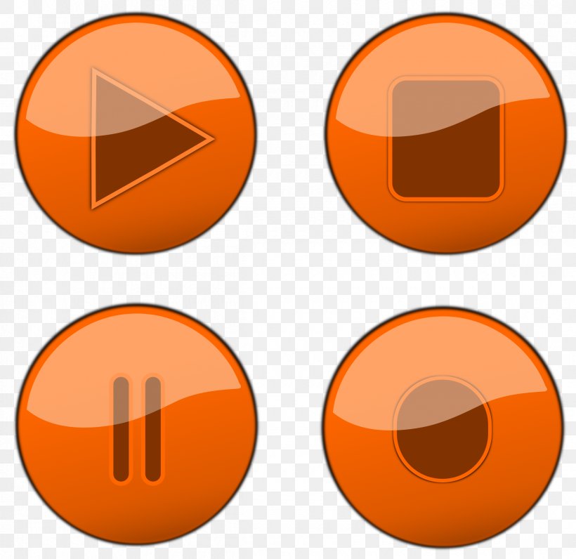 Button Clip Art, PNG, 2400x2331px, Button, Area, Media Player, Orange, Symbol Download Free