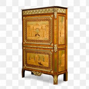Antique Furniture - Drawer Antique Secretary Desk Writing Desk PNG