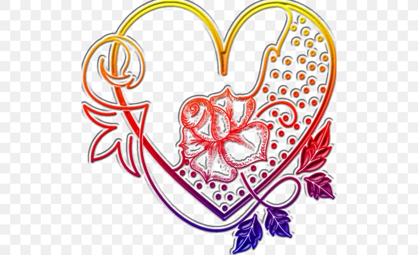 Clip Art Heart Image Visual Arts, PNG, 500x500px, Watercolor, Cartoon, Flower, Frame, Heart Download Free