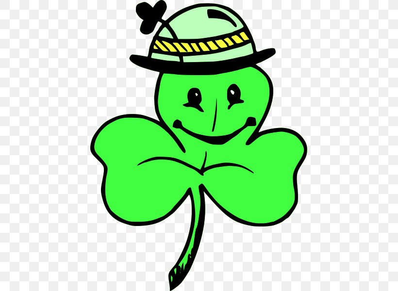 Saint Patrick's Day Shamrock Ireland Cartoon Clip Art, PNG, 447x600px, Shamrock, Amphibian, Artwork, Cartoon, Clover Download Free