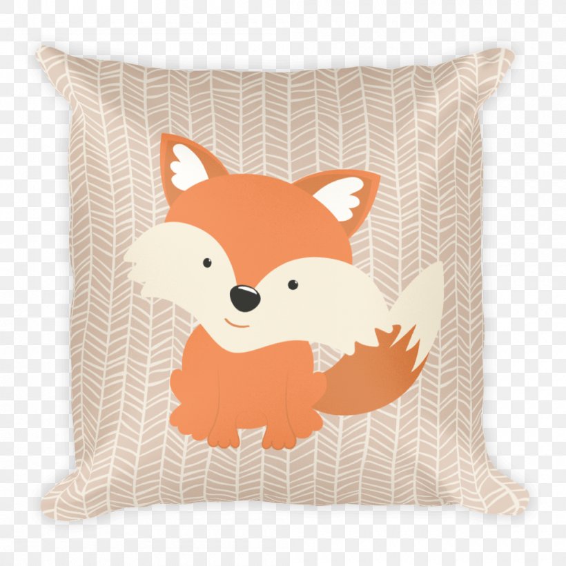 Throw Pillows Cushion Red Fox Pattern, PNG, 1000x1000px, Pillow, Carnivoran, Child, Cushion, Dog Like Mammal Download Free