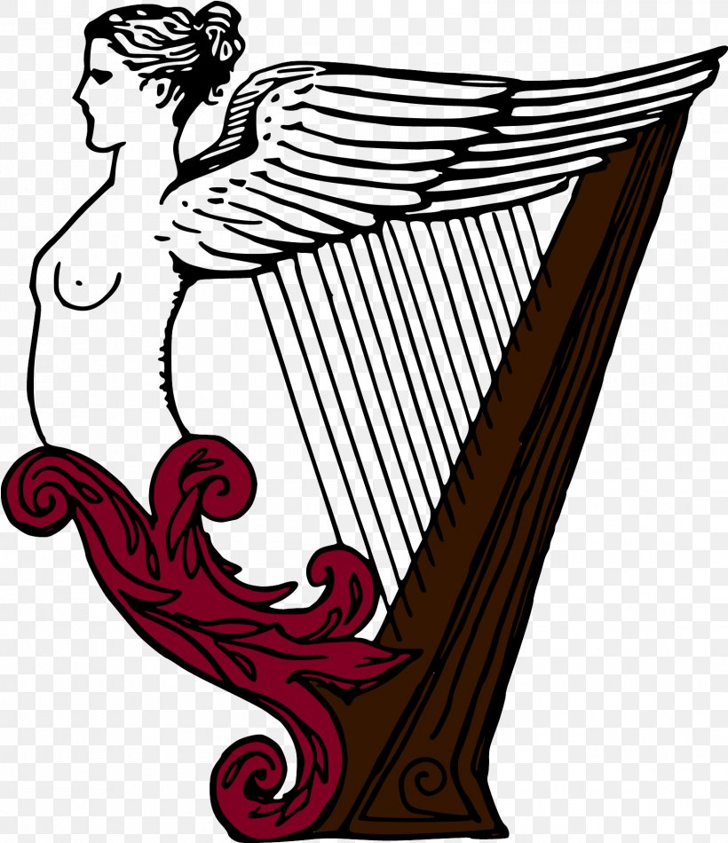 Celtic Harp Musical Instrument Clip Art, PNG, 1576x1827px, Watercolor, Cartoon, Flower, Frame, Heart Download Free