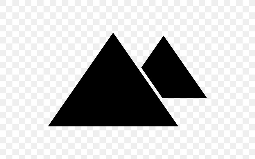 Egyptian Pyramids Triangle Symbol, PNG, 512x512px, Egyptian Pyramids, Area, Black, Black And White, Geometry Download Free