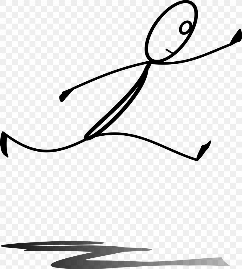 Stick Figure Jumping Clip Art, PNG, 2156x2400px, Stick Figure, Animation, Area, Artwork, Black Download Free
