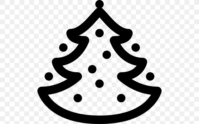 Christmas Tree Clip Art, PNG, 512x512px, Christmas Tree, Artwork, Black And White, Christmas, Christmas Decoration Download Free