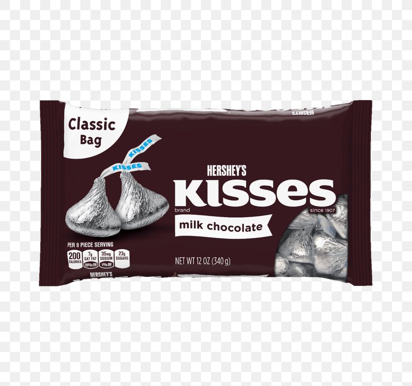 Hershey's Kisses Milk Cream Chocolate The Hershey Company, PNG, 768x768px, Milk, Almond, Brand, Candy, Chocolate Download Free