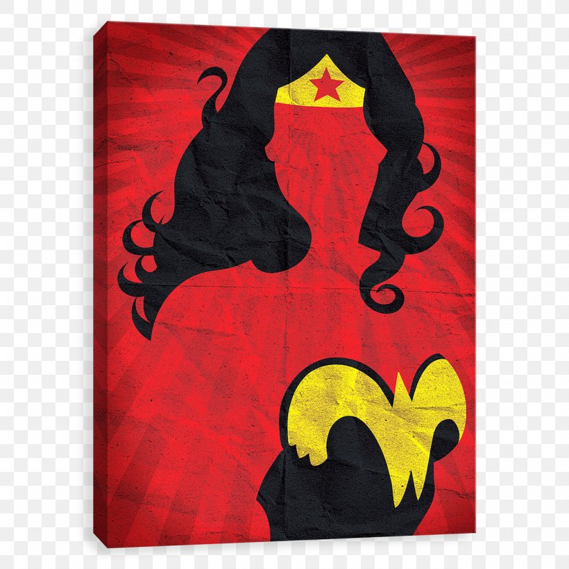 Wonder Woman Batman Silhouette Art Painting, PNG, 1280x1280px, Wonder Woman, Art, Batman, Canvas, Drawing Download Free