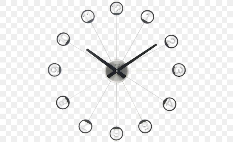 Clock Wall Interior Design Services Kitchen, PNG, 498x500px, Clock, Accent Wall, Area, Art, Black And White Download Free