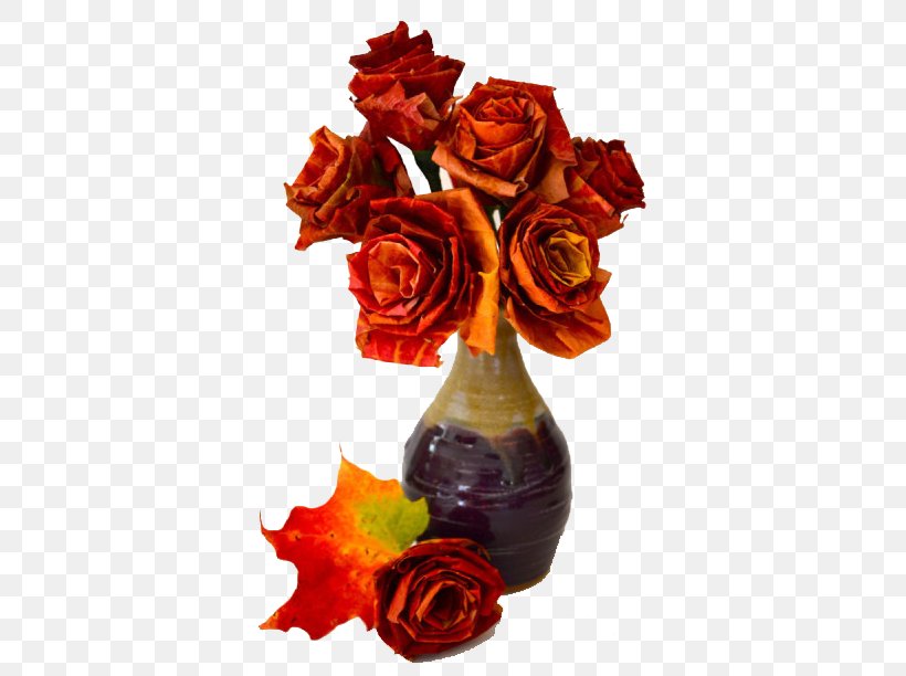 Autumn Leaf Color Maple Leaf Rose, PNG, 434x612px, Leaf, Artificial Flower, Autumn, Autumn Leaf Color, Centrepiece Download Free