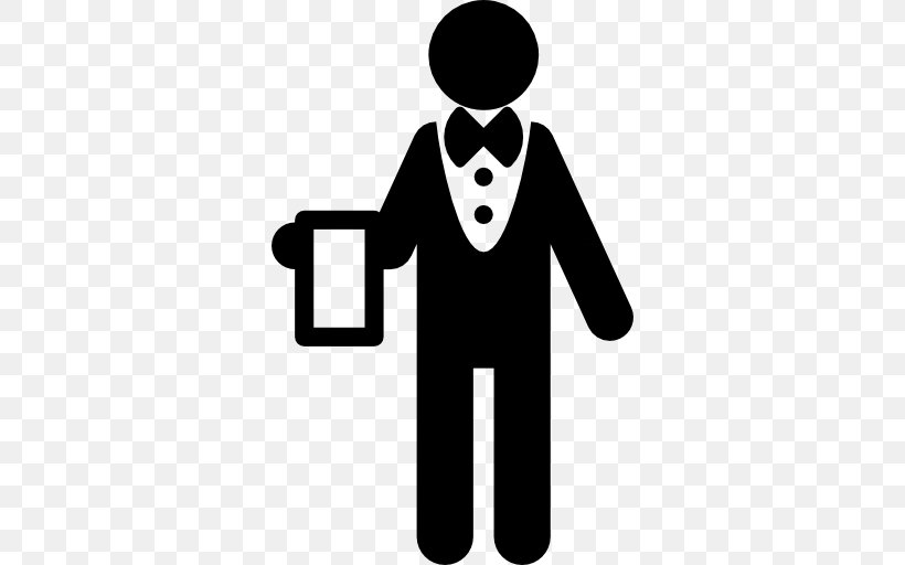 Clip Art, PNG, 512x512px, Waiter, Black And White, Brand, Business, Communication Download Free