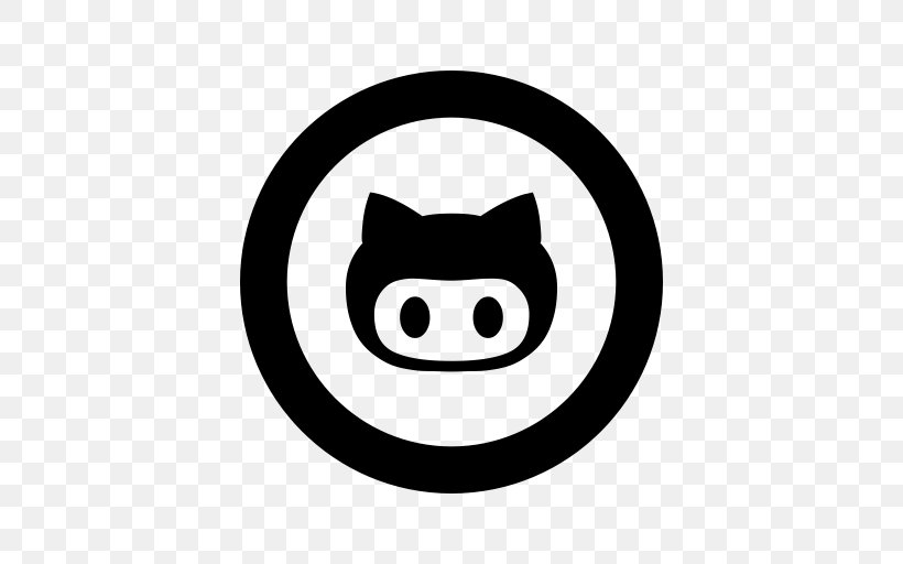 GitHub Smiley Computer Software, PNG, 512x512px, Github, Black, Black And White, Computer Software, Emoji Download Free