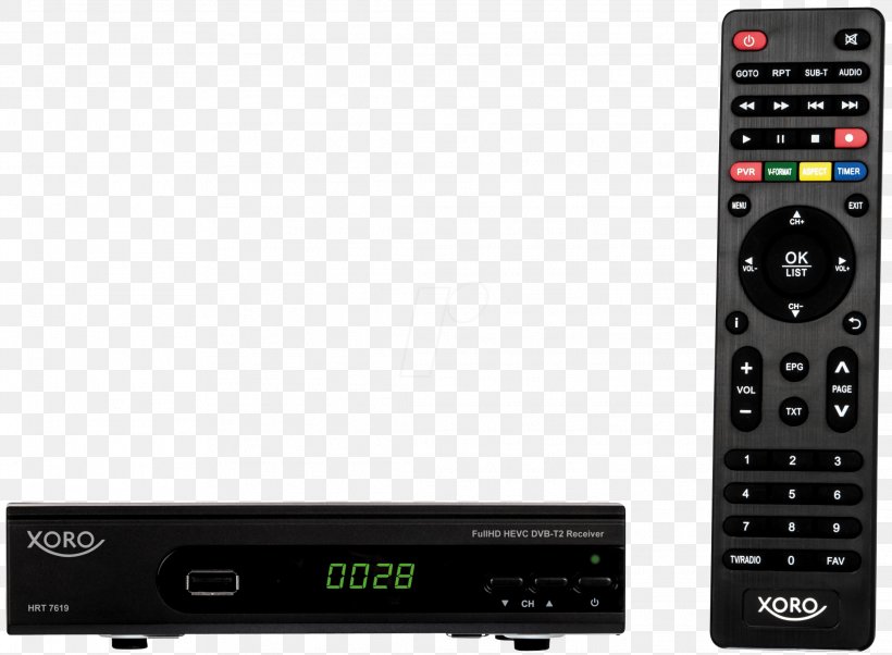 High Efficiency Video Coding Xoro HRS Satellite Black DVB-T2 ATSC Tuner Digital Video Broadcasting, PNG, 2232x1640px, High Efficiency Video Coding, Atsc Tuner, Audio Receiver, Cable Television, Digital Television Download Free