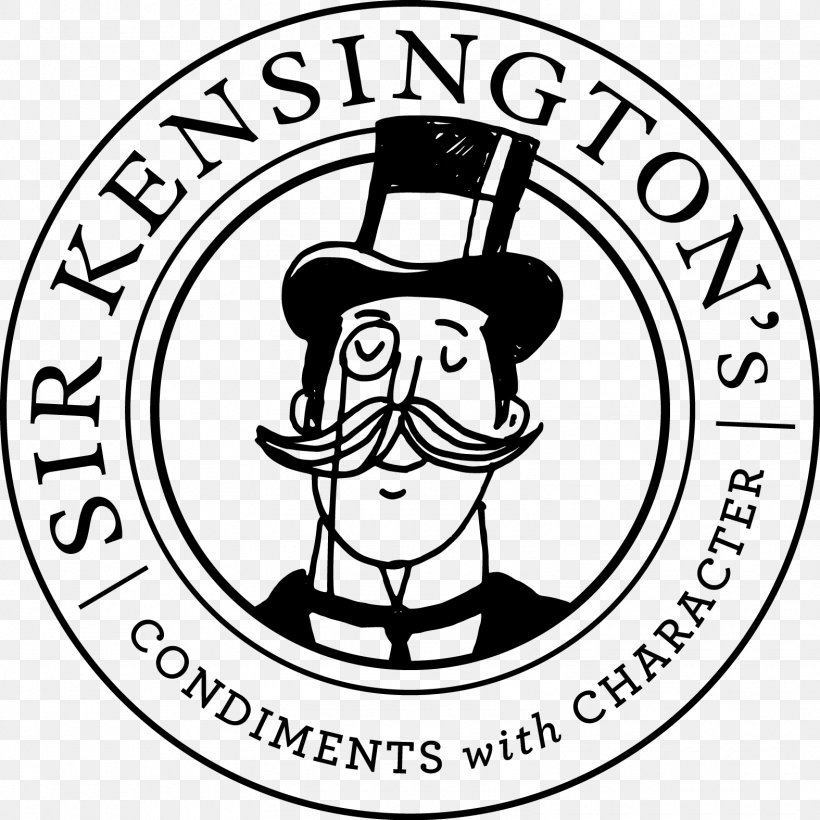 Sir Kensington’s Kensington & Sons, LLC Condiment Sauce Ranch Dressing, PNG, 1575x1575px, Condiment, Area, Artwork, Black, Black And White Download Free