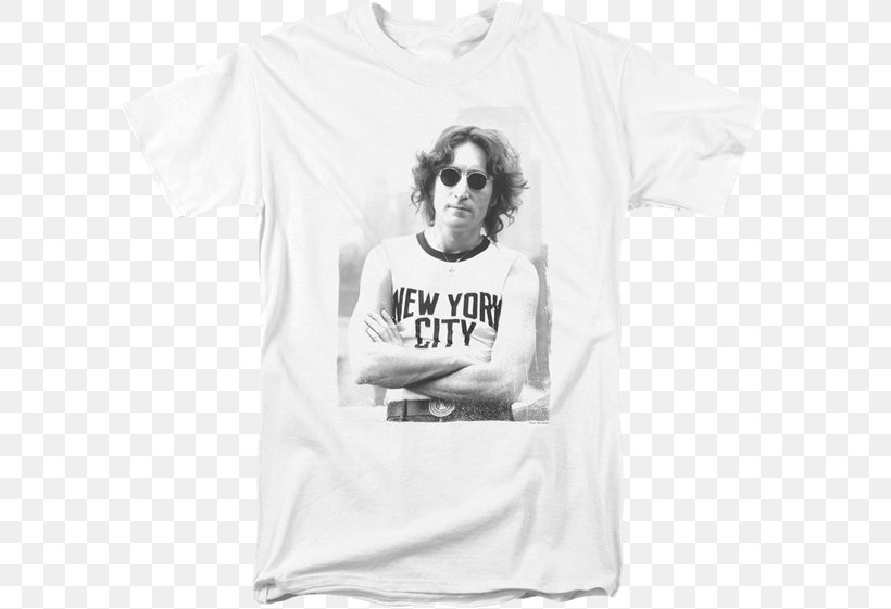 Printed T-shirt New York City Clothing, PNG, 600x561px, Tshirt, Active Shirt, Black, Black And White, Bob Gruen Download Free