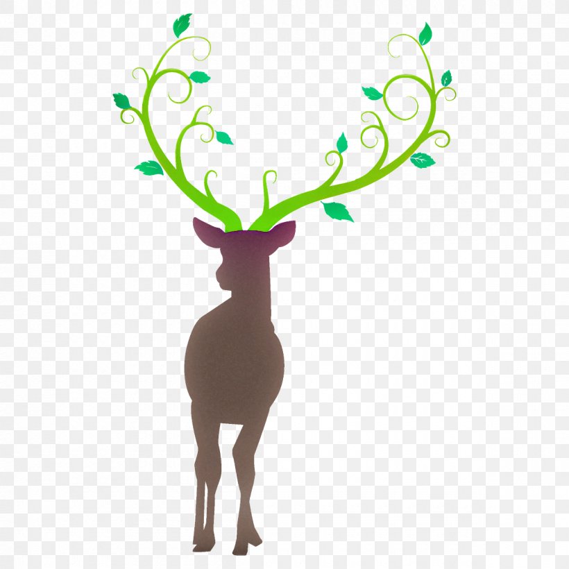 Reindeer, PNG, 1200x1200px, Reindeer, Antler, Branch, Deer, Elk Download Free
