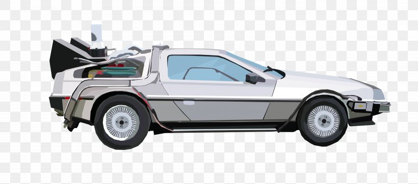 DeLorean DMC-12 Car DeLorean Time Machine Back To The Future DeLorean Motor Company, PNG, 4377x1936px, Delorean Dmc12, Allposterscom, Art, Artcom, Automotive Design Download Free