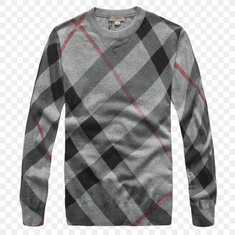 T-shirt Sweater Tartan Burberry Pants, PNG, 1200x1200px, Tshirt, Brand, Burberry, Button, Cardigan Download Free