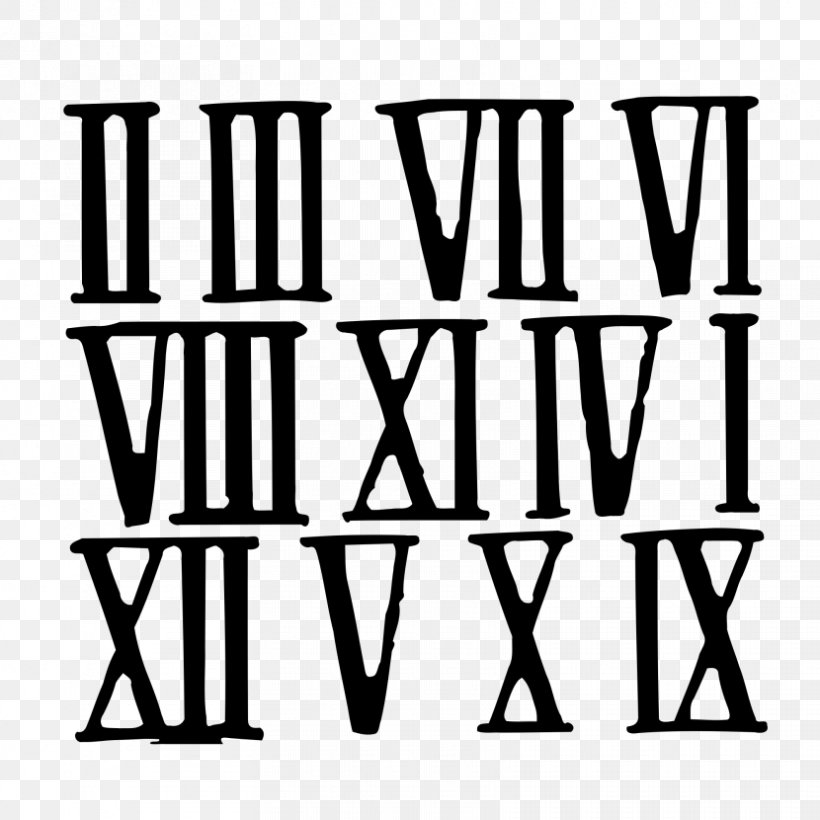 Ancient Rome Roman Numerals Numerical Digit Number Roman Empire, PNG, 830x830px, Ancient Rome, Ancient History, Area, Black And White, Brand Download Free